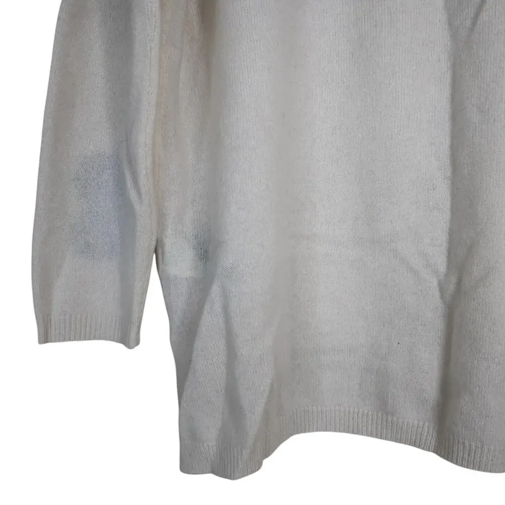 Scott & Scott London Womens M Rhinestone Embellished Cashmere Sweater